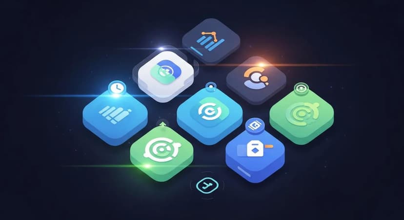 Colorful app icons arranged in a dynamic layout, representing various gig worker applications for 2026